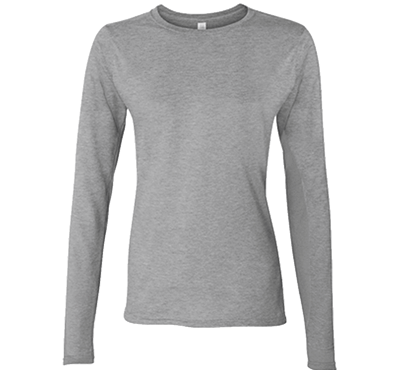 Customizable Gildan Ladies Softstyle Long Sleeve T-Shirt